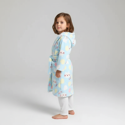Plüschiger Kindermorgenmantel - CozyWrap