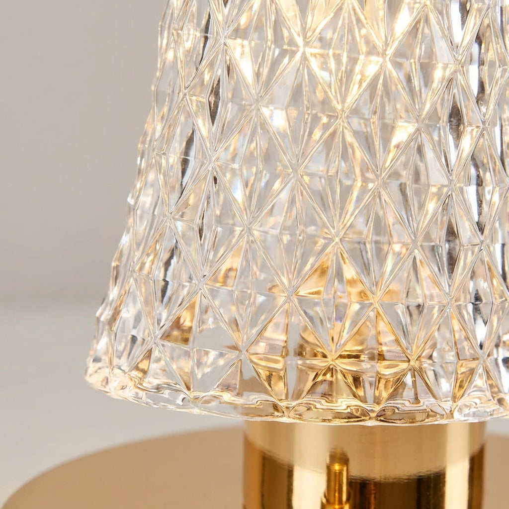Portable Crystal Style Table Lamp - Crystelle