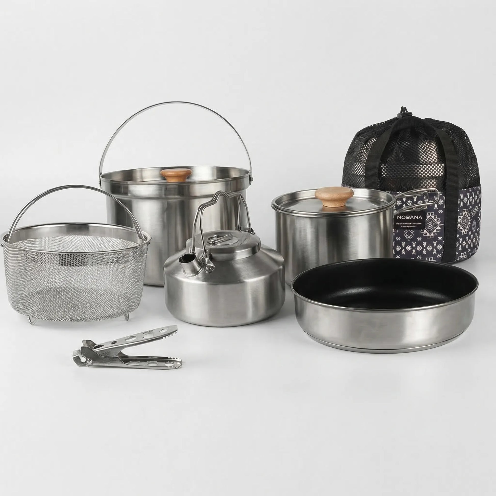 Portable Multi-Piece Outdoor Cookware Set -  Outvenco