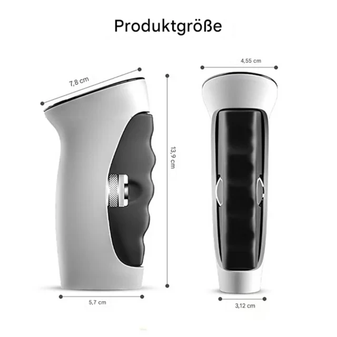 Grauer ergonomischer Handgriff, rutschfest, 13,9 cm, Fitnessgerät, Muskeltraining.