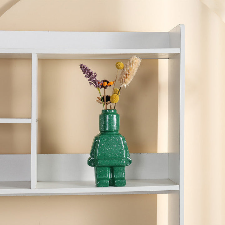 Robotblomkrukor i keramik - BrickBotanica