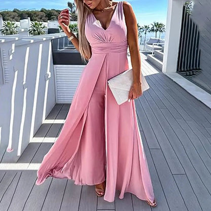 Trendiga och bekväma jeansoverall för damer med midjeflyt – Rhea