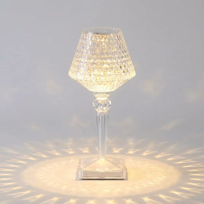 Rechargeable Crystal Style Table Lamp - Crystalor