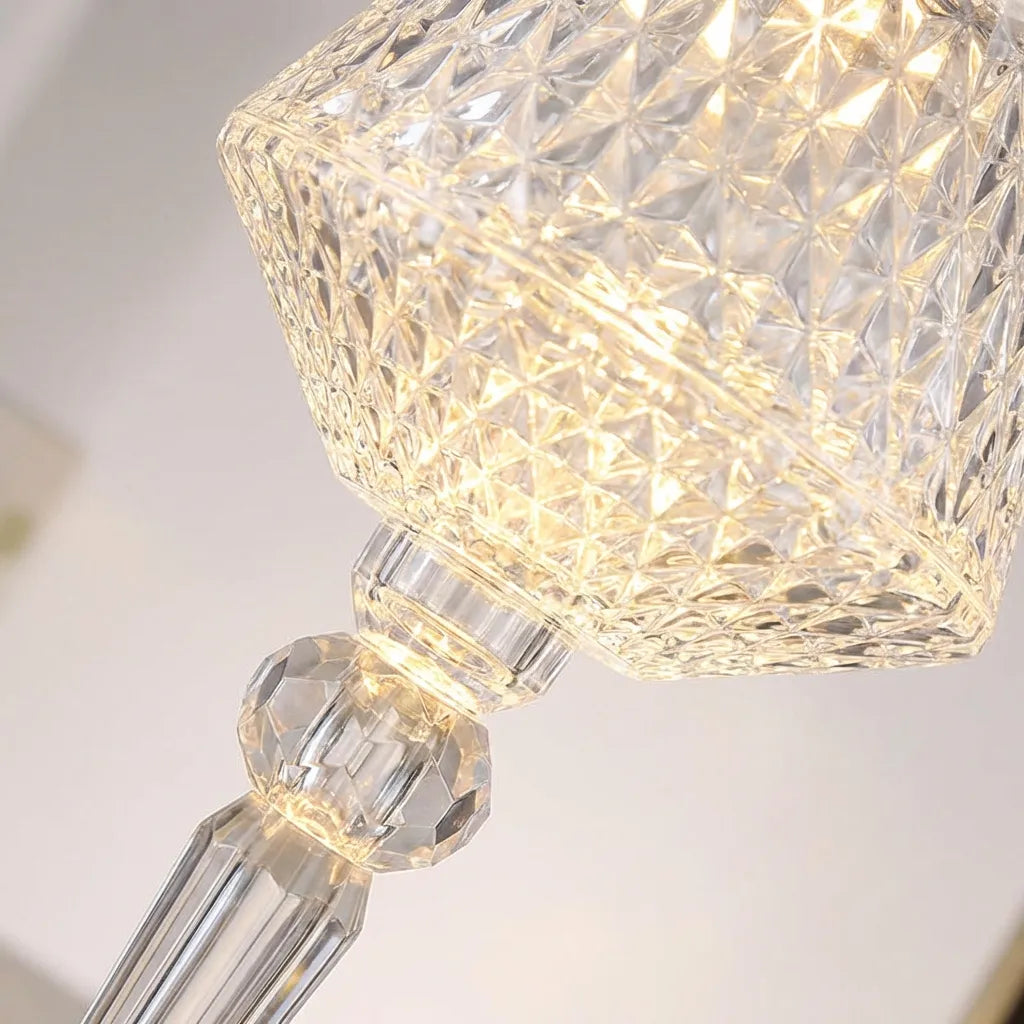 Rechargeable Crystal Style Table Lamp - Crystalor