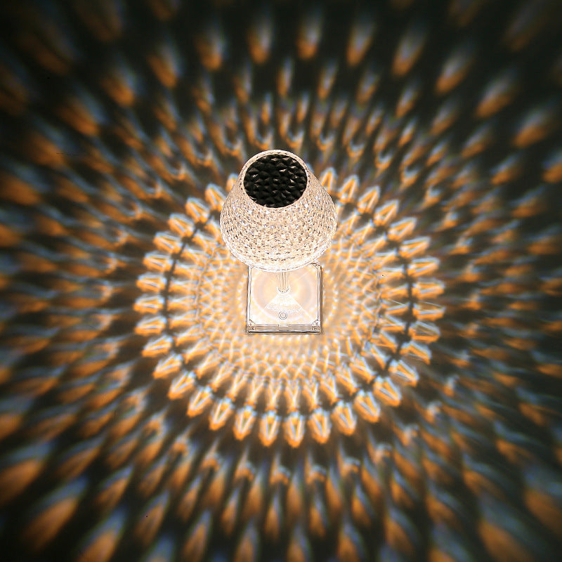 Rechargeable Crystal Style Table Lamp - Crystalor