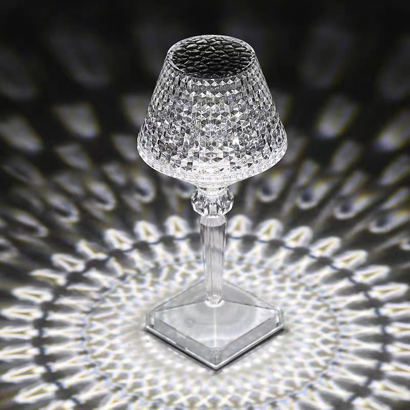 Rechargeable Crystal Style Table Lamp - Crystalor