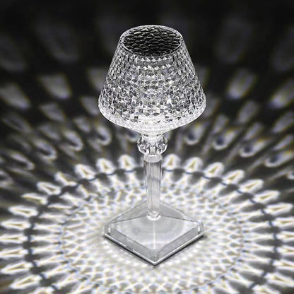 Rechargeable Crystal Style Table Lamp - Crystalor