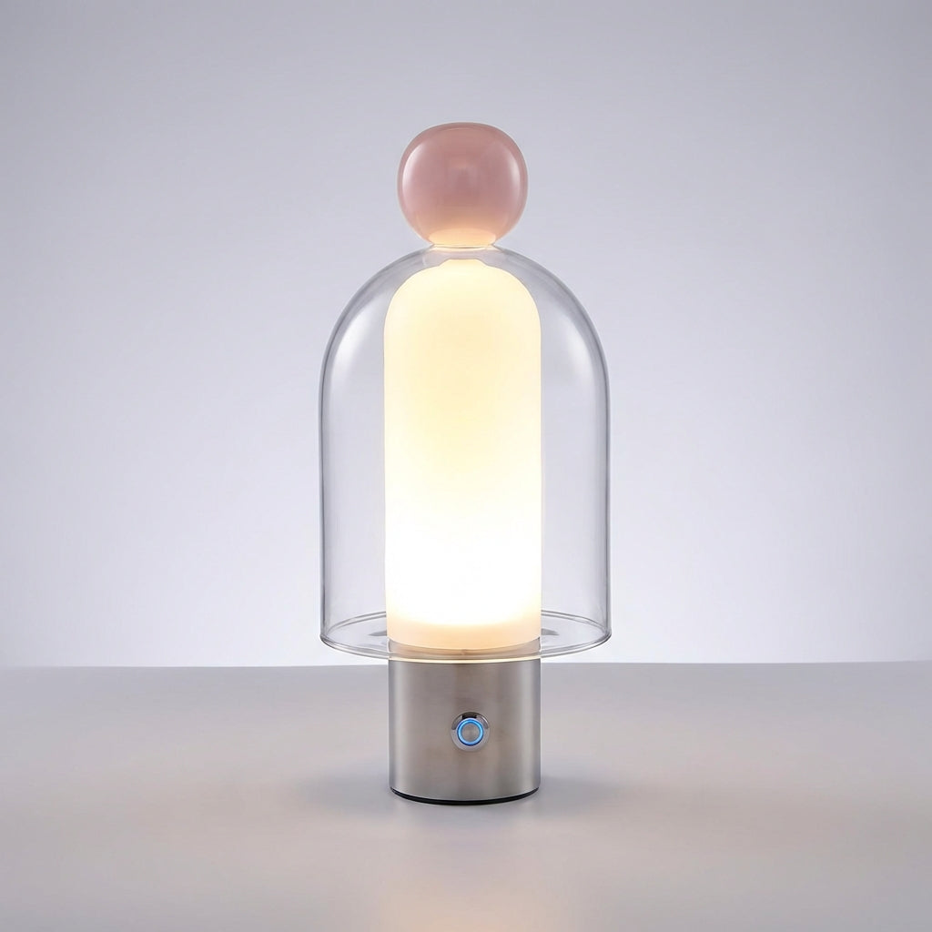 Rechargeable Glass Table Lamp -  Vesanta