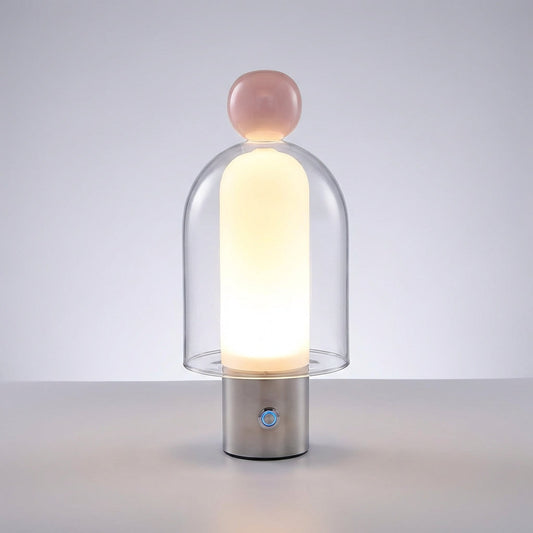 Rechargeable Glass Table Lamp -  Vesanta