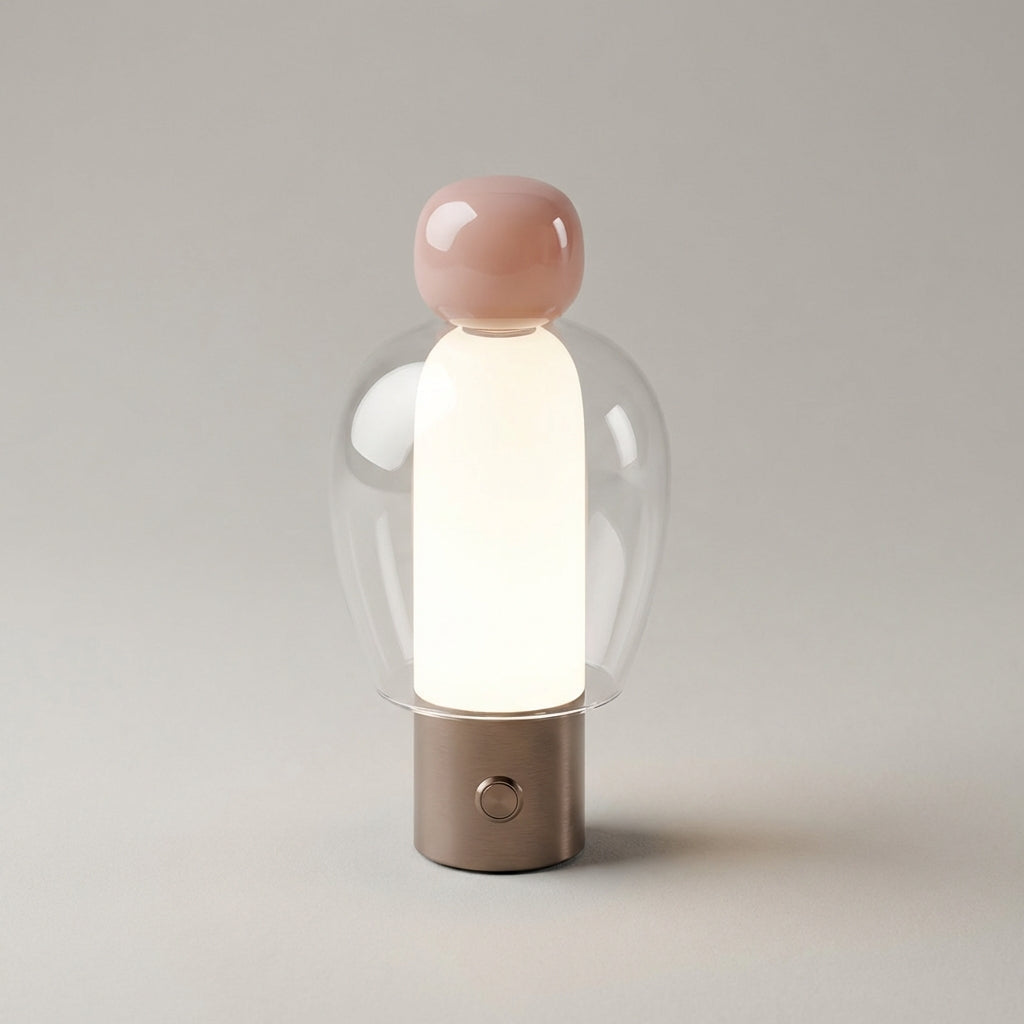 Rechargeable Glass Table Lamp -  Vesanta
