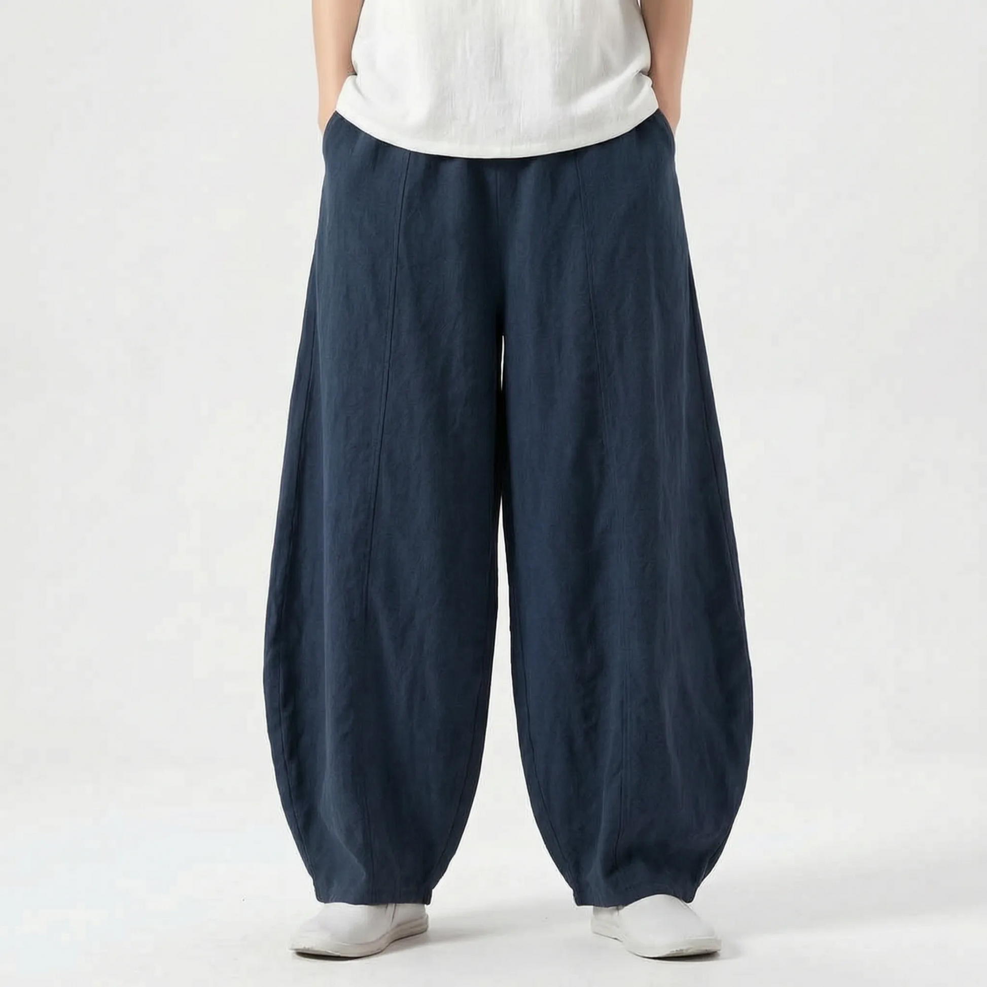 Relaxed Fit Barrel Trousers -  Joy