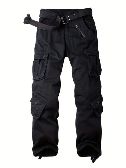 Relaxed Fit Multi-Pocket Cargo Trousers - Shane