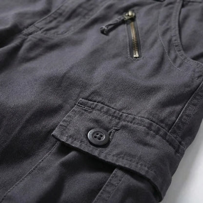 Relaxed Fit Multi-Pocket Cargo Trousers - Shane