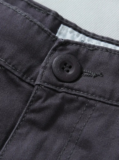 Relaxed Fit Multi-Pocket Cargo Trousers - Shane