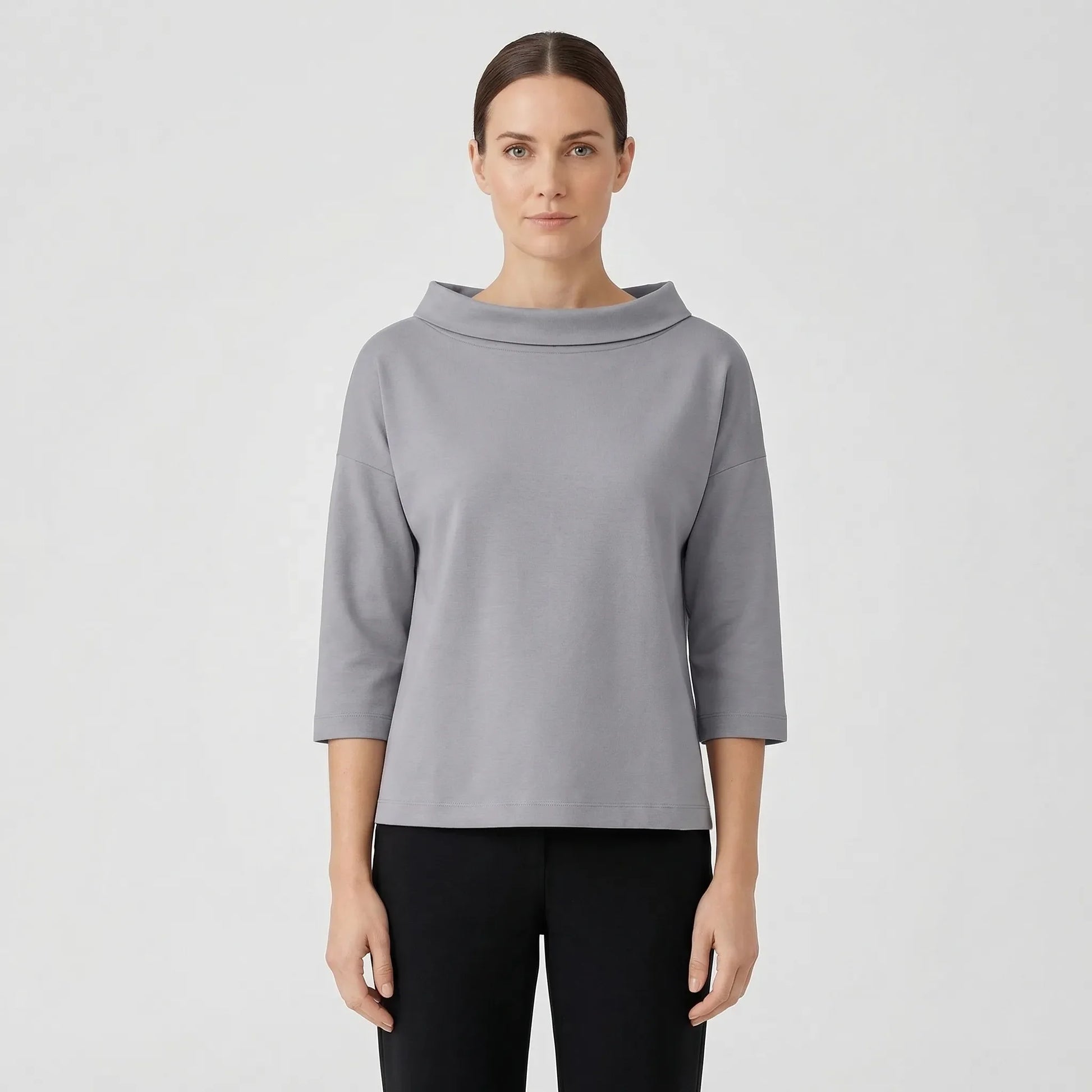 Relaxed Fit Roll-Neck Women's Top - Joanne