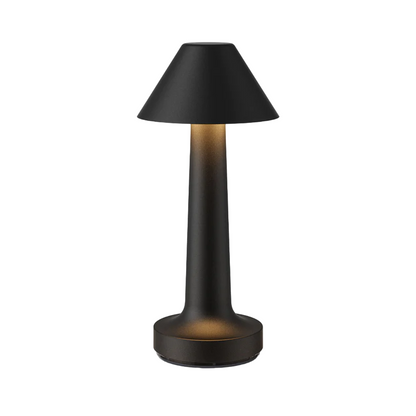 Schwarze Tischlampe, konisch, für Restaurant-Bar, modernes Design, LED-Beleuchtung.