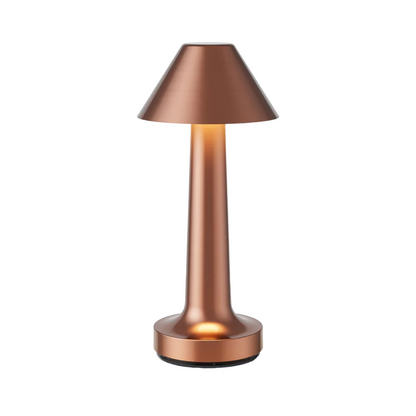 Bronzefarbene Tischlampe, konisch, für Restaurant-Bar, modernes Design, LED-Beleuchtung.
