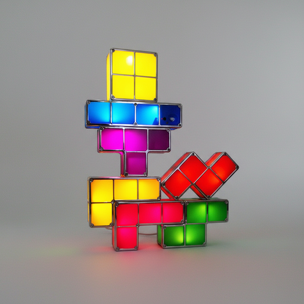 Retro Gaming Designleuchte - PixelTower