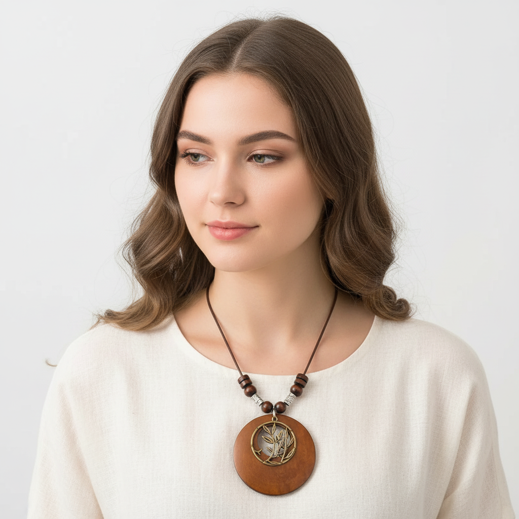Retro Halskette - WoodCrown 
