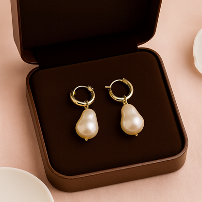 Retro cirkelpärlor | Vintage cirkelpärlor örhängen