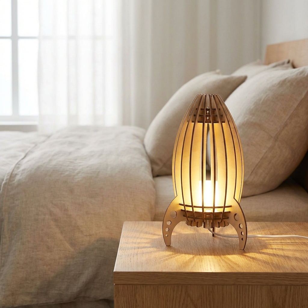 Rocket Shaped Table Lamp - Luminocket