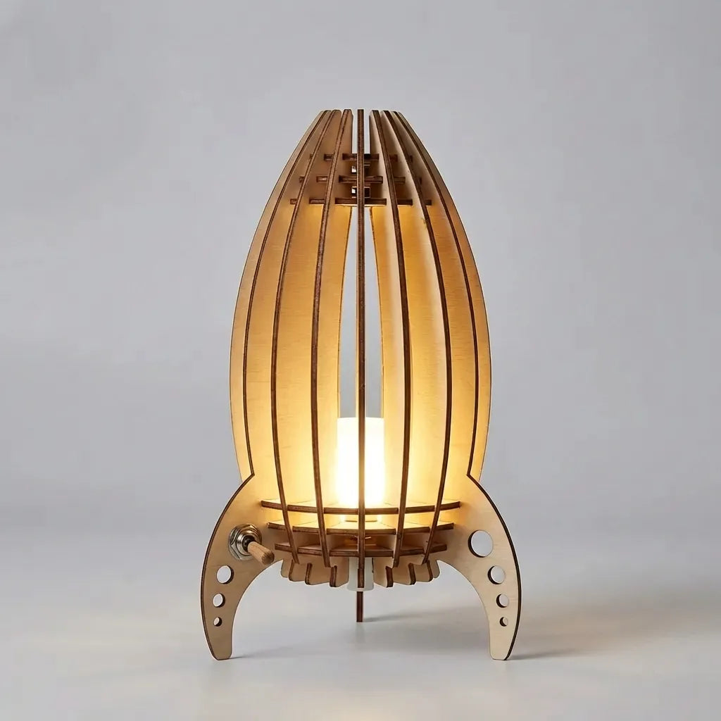 Rocket Shaped Table Lamp - Luminocket