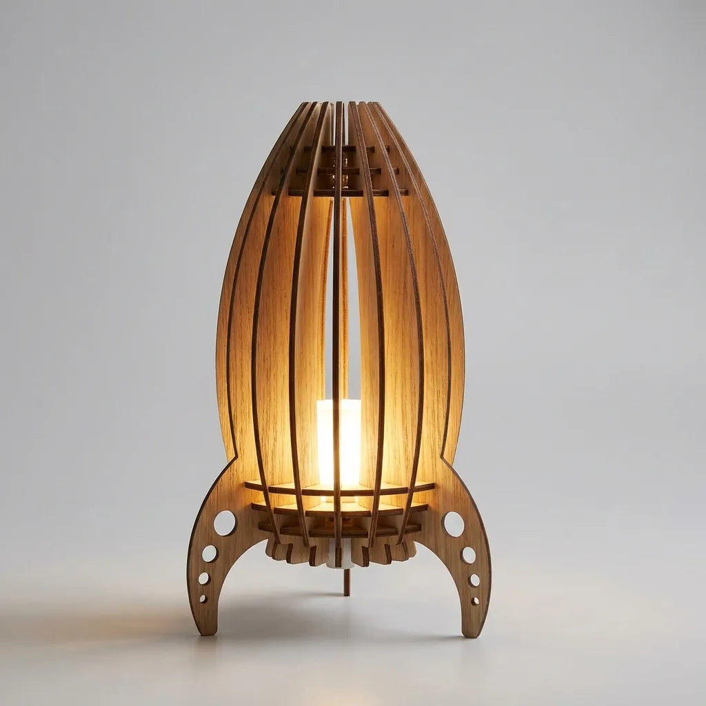 Rocket Shaped Table Lamp - Luminocket