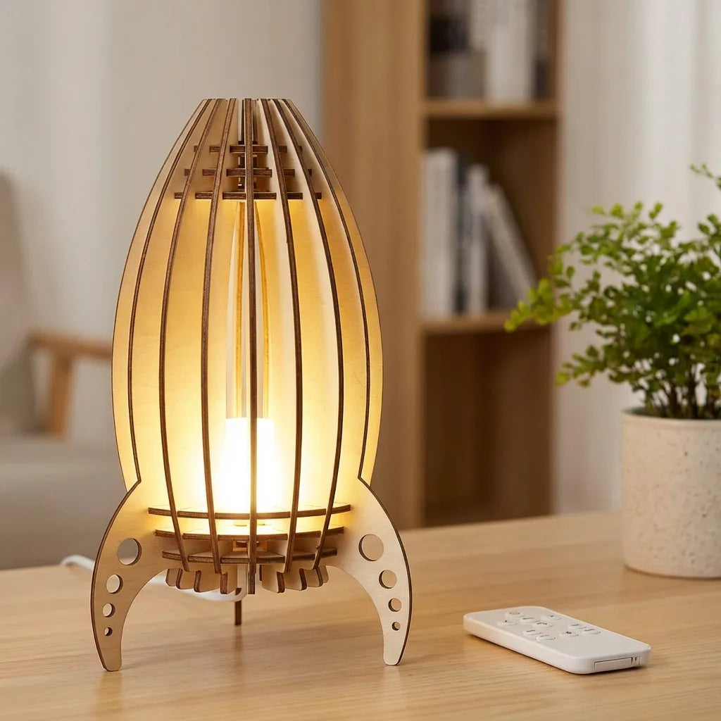 Rocket Shaped Table Lamp - Luminocket