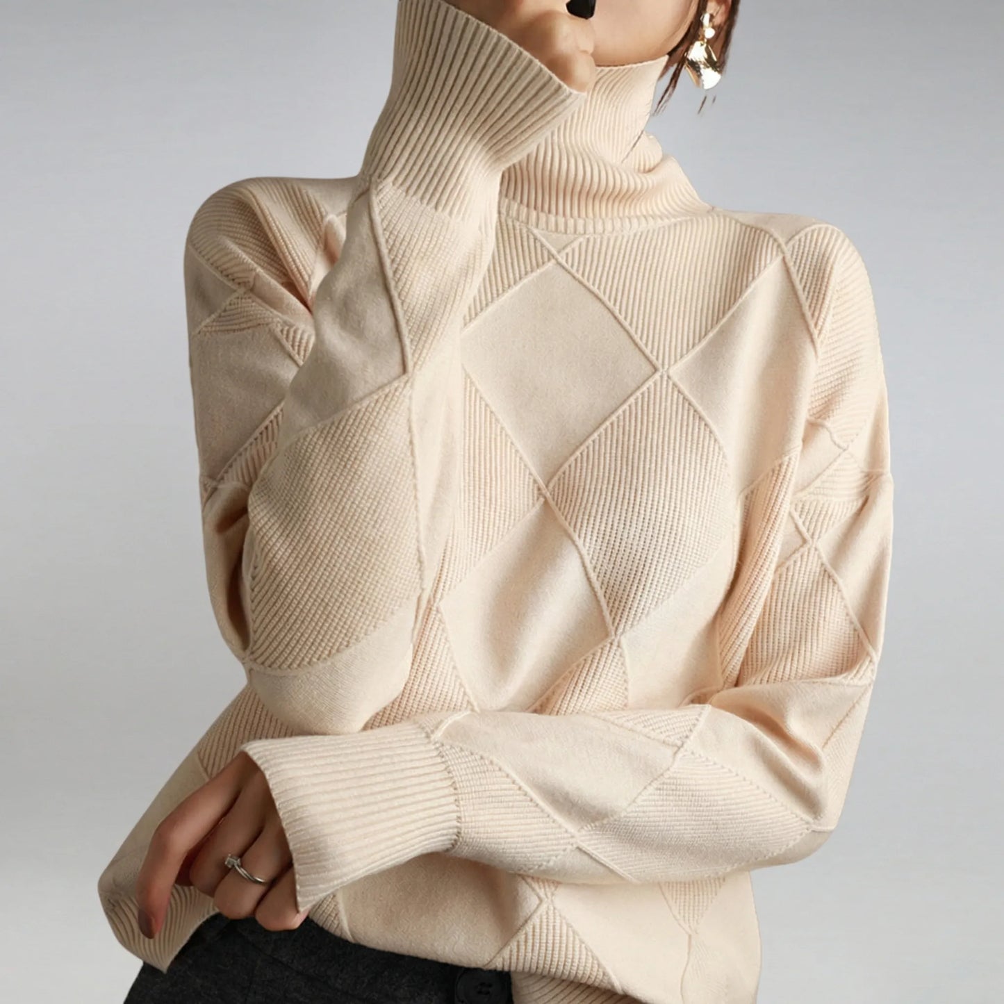 Rollkragenpullover Mit Weiter Passform - Luzie