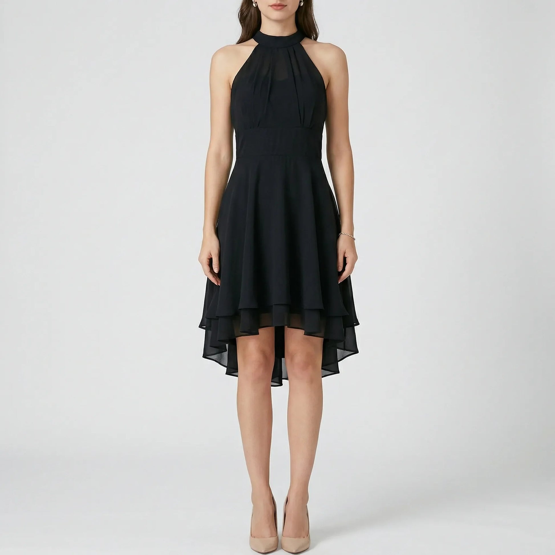 Romantisches Abendkleid Mit Volants - Jessie