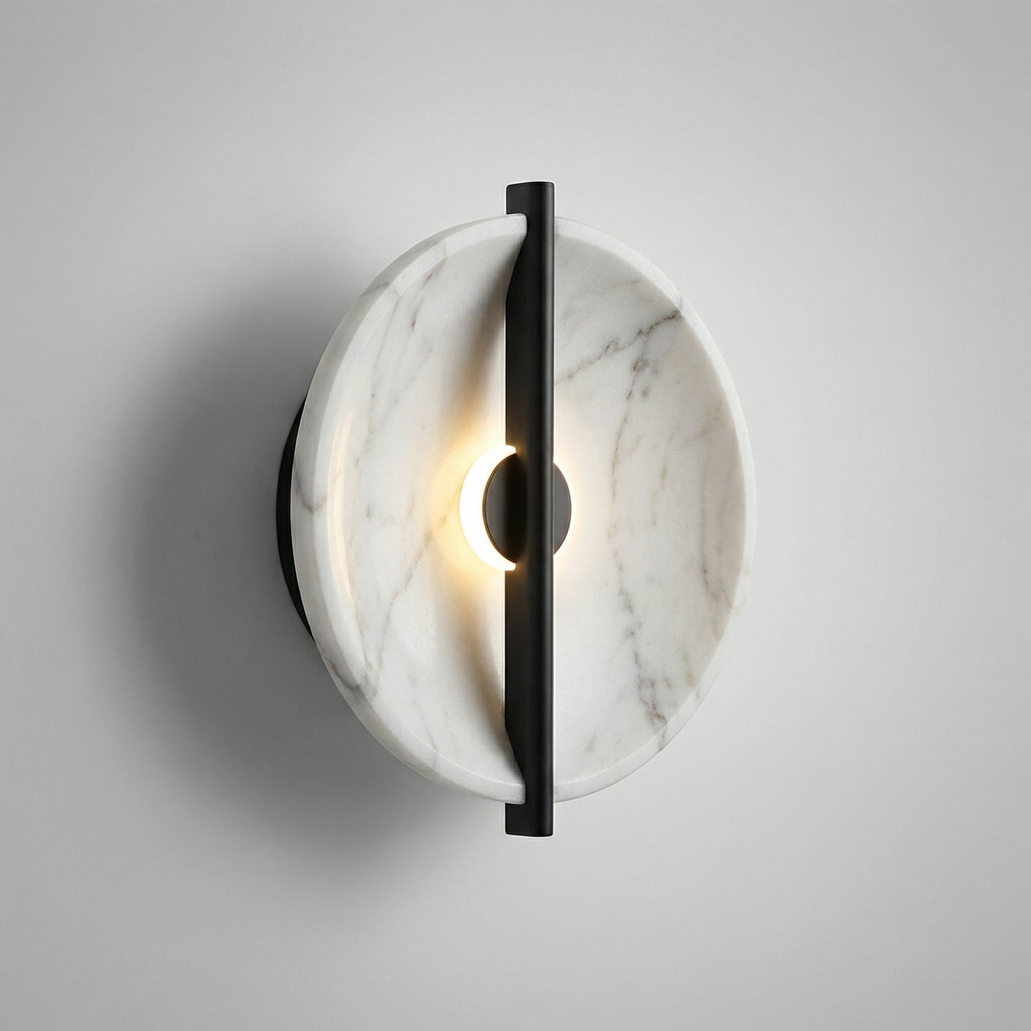Round Marble Effect Sconce -  Marbelleo