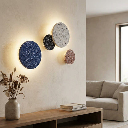Round Terrazzo Style Wall Lamp - Orbique