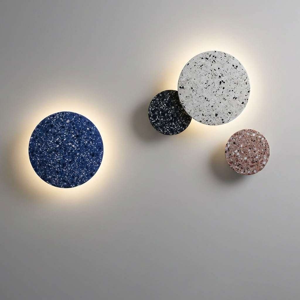 Round Terrazzo Style Wall Lamp - Orbique