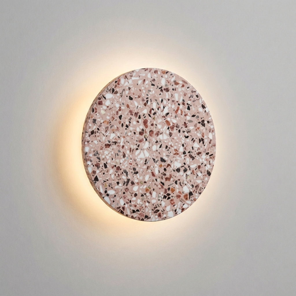 Round Terrazzo Style Wall Lamp - Orbique