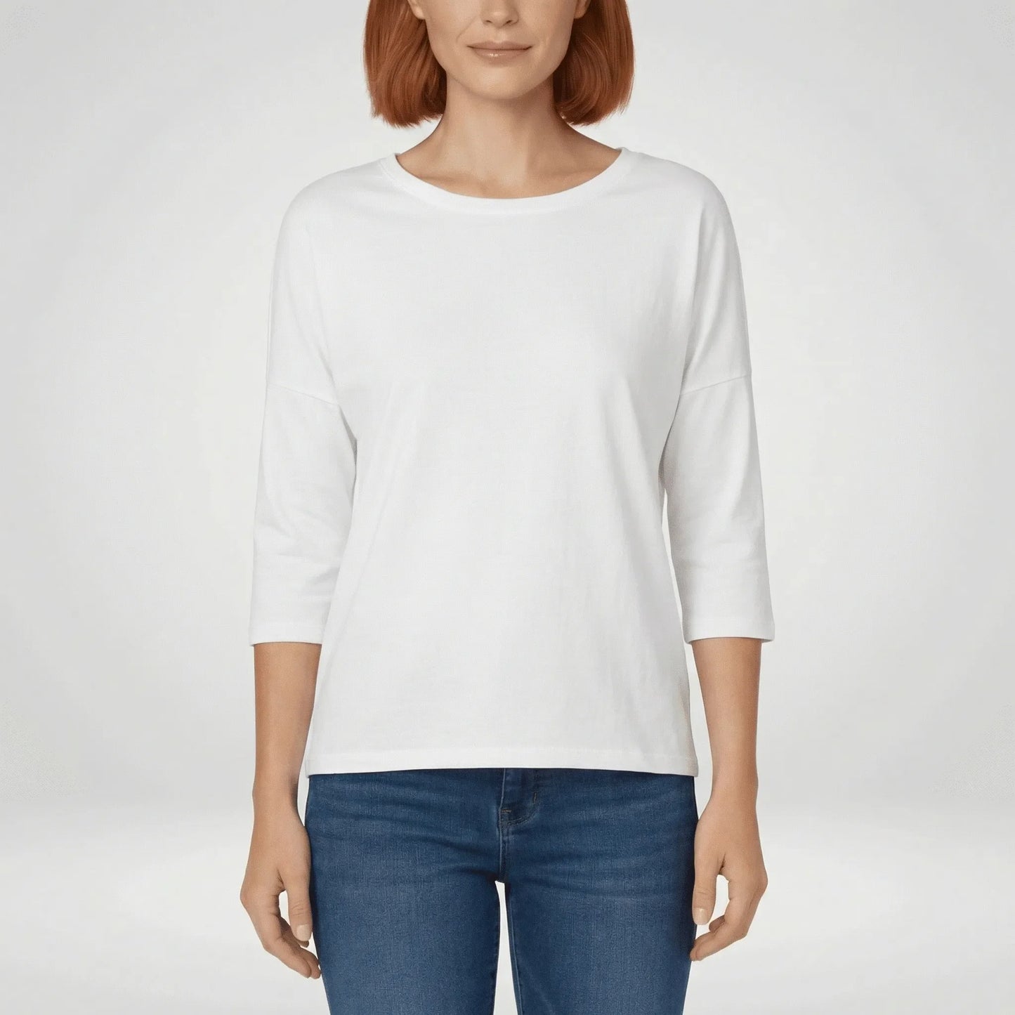 Rundhals-Shirt Mit Dreiviertelärmeln - Lucienne