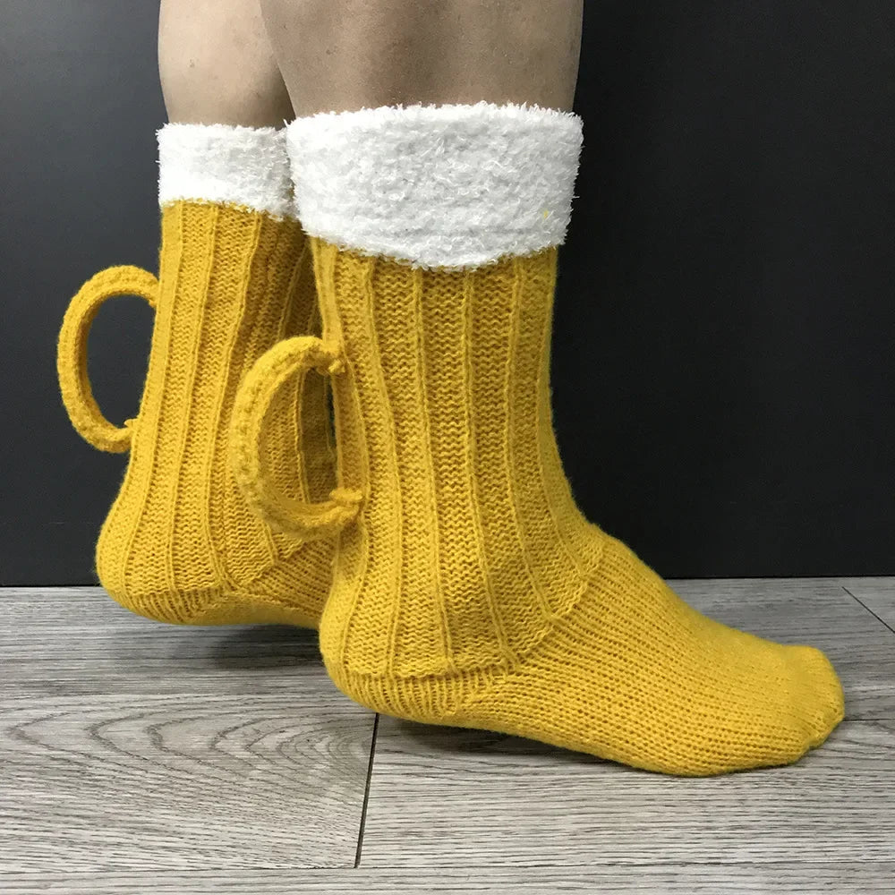 Unisexstrumpor med ölkrusmotiv – SchaumSocken Oktoberfest 2026