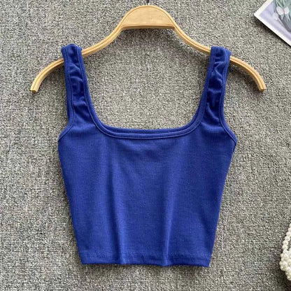 Rugglös Crop-Top i enfärgad färg – Zayra