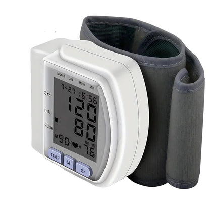 Digital handledsblodtrycksmätare med LCD-display – PulseTrack