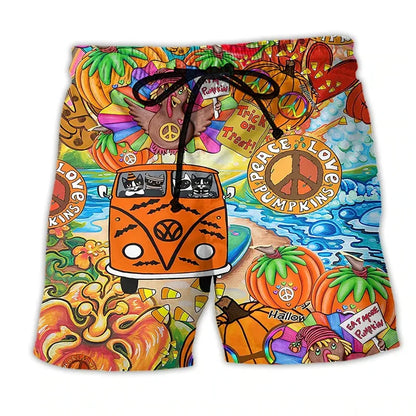Herrbadeshorts med graffiti-tryck – NovaBay