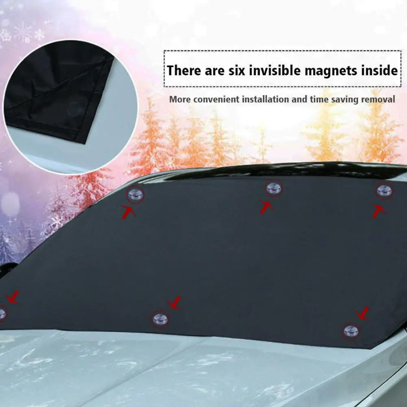 Magnetisk allväders vindruteskydd – FrostGuardia