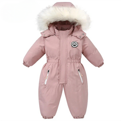 Baby-vinteroverall med huva, vattentät och varmfodrad – Mila Winterzauber Edition