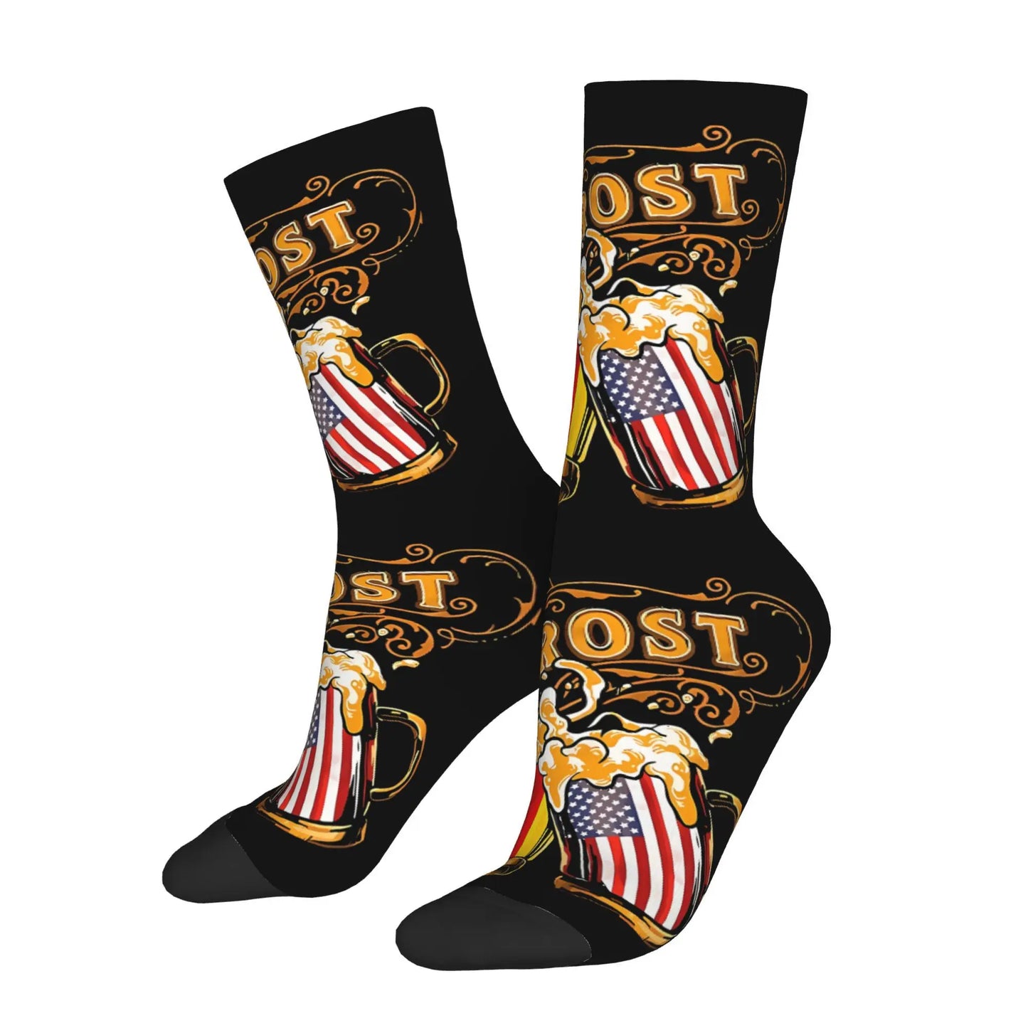Strumpor med ölkrustryck (2-pack) – SkålSocks Oktoberfest 2026