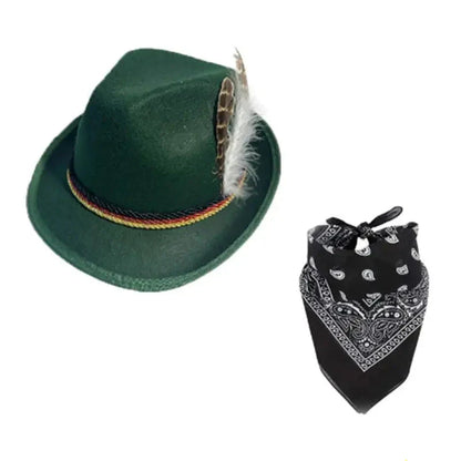 Trachtenaccessoarset med hatt och sjal – TrachtenHeld Oktoberfest 2026