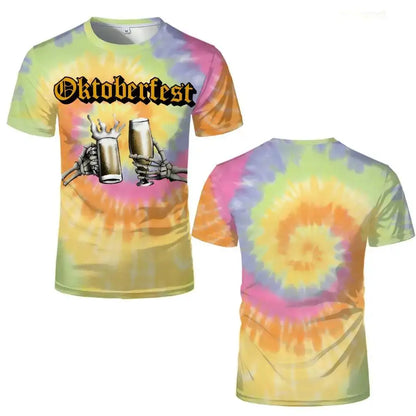 T-shirt med skelettmotiv – ProstGeist Oktoberfest 2026