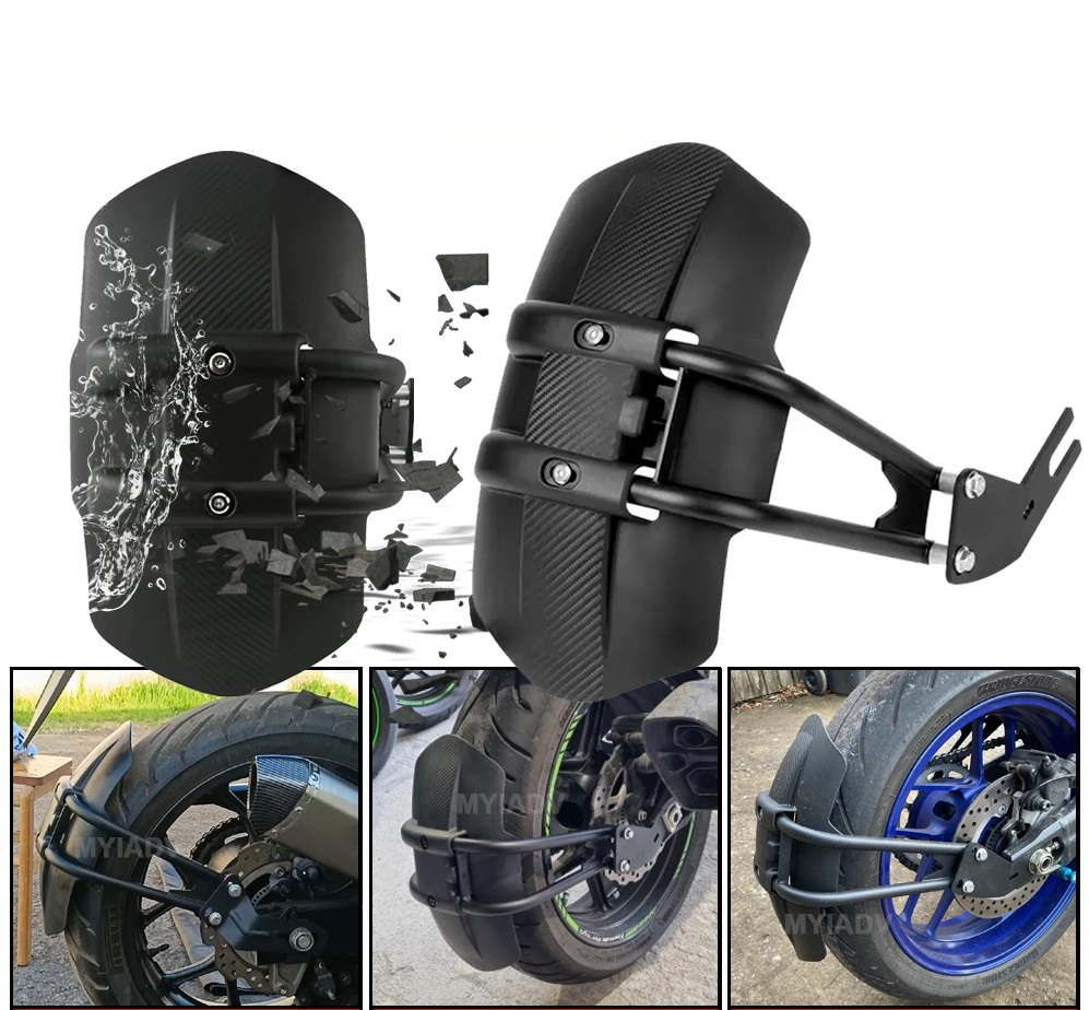 Universellt bakhjulsskydd för motorcykel med stålfäste – TrailGuard