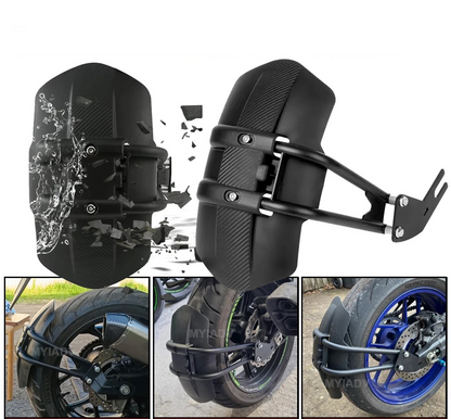 Universellt bakhjulsskydd för motorcykel med stålfäste – TrailGuard