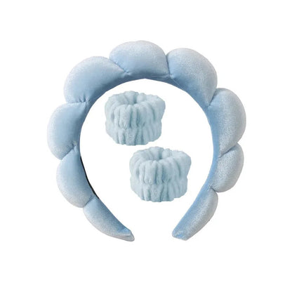Plush Spa Huvudband och handledsband-set - Fluffiea