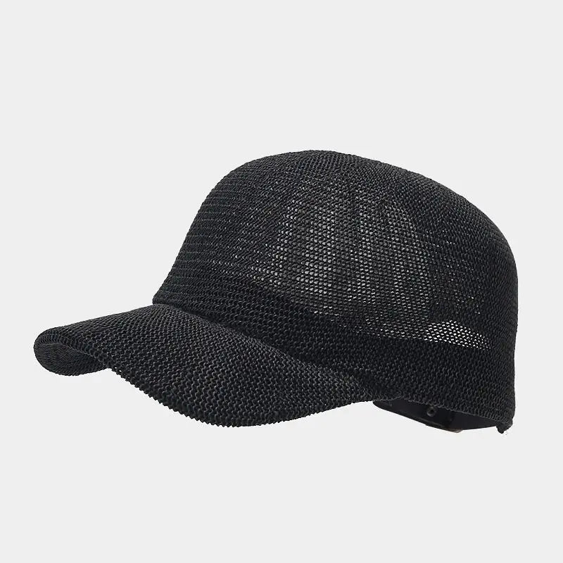 Trendig flätad solhatt med bred skärm - SunWeave Style