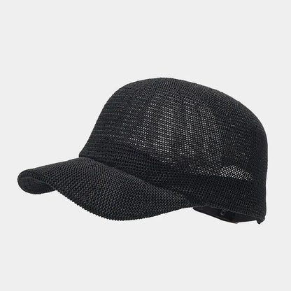 Trendig flätad solhatt med bred skärm - SunWeave Style