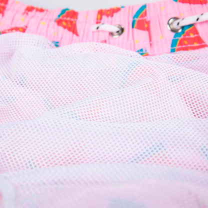 Herrsimshorts med glatt tryck – Milo